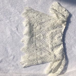 La Hearts Tops - Pacsun white lace crop top size small La Hearts Tops - Pacsun white lace crop top size small
